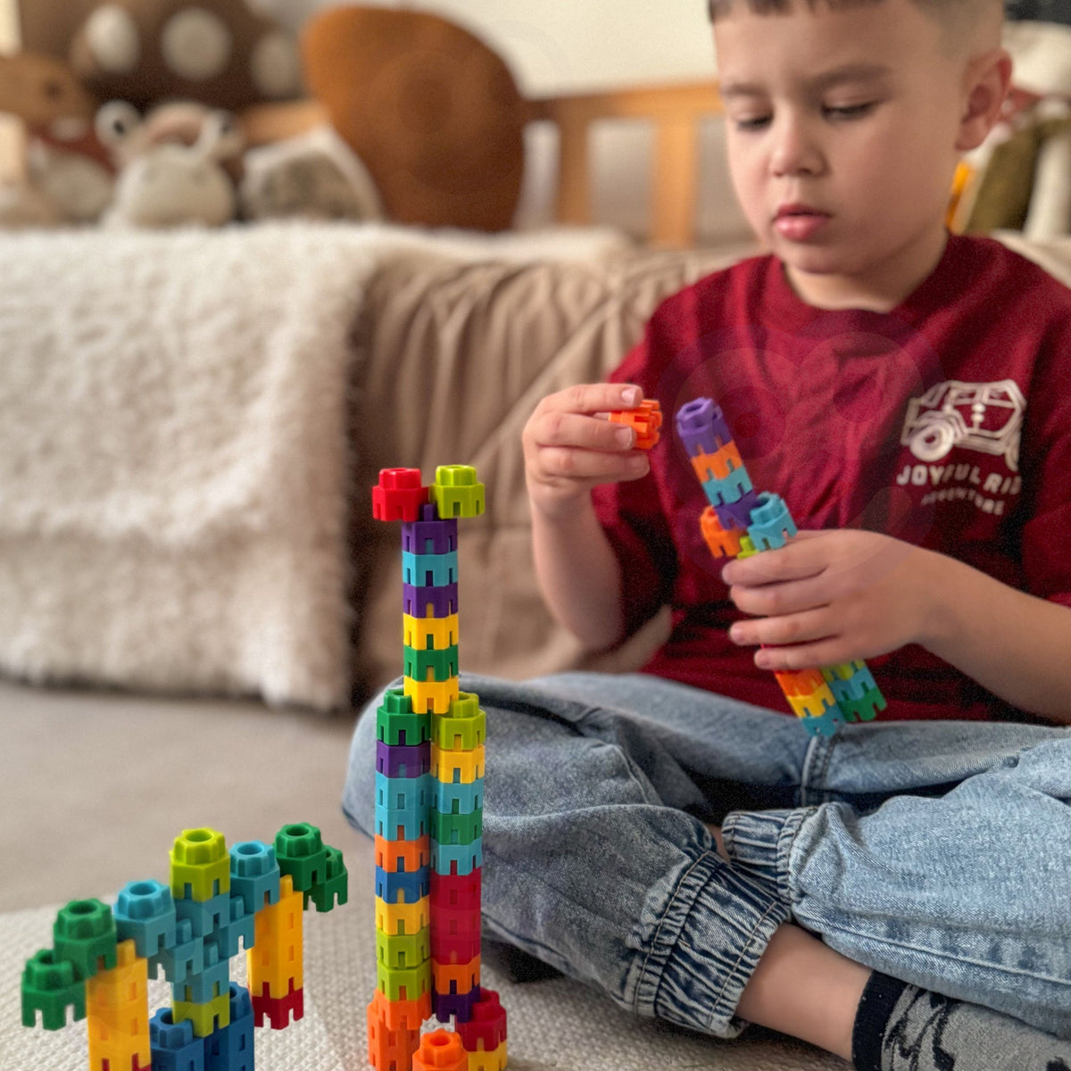 Open-ended construction set for kids aged 3+ – Woopie