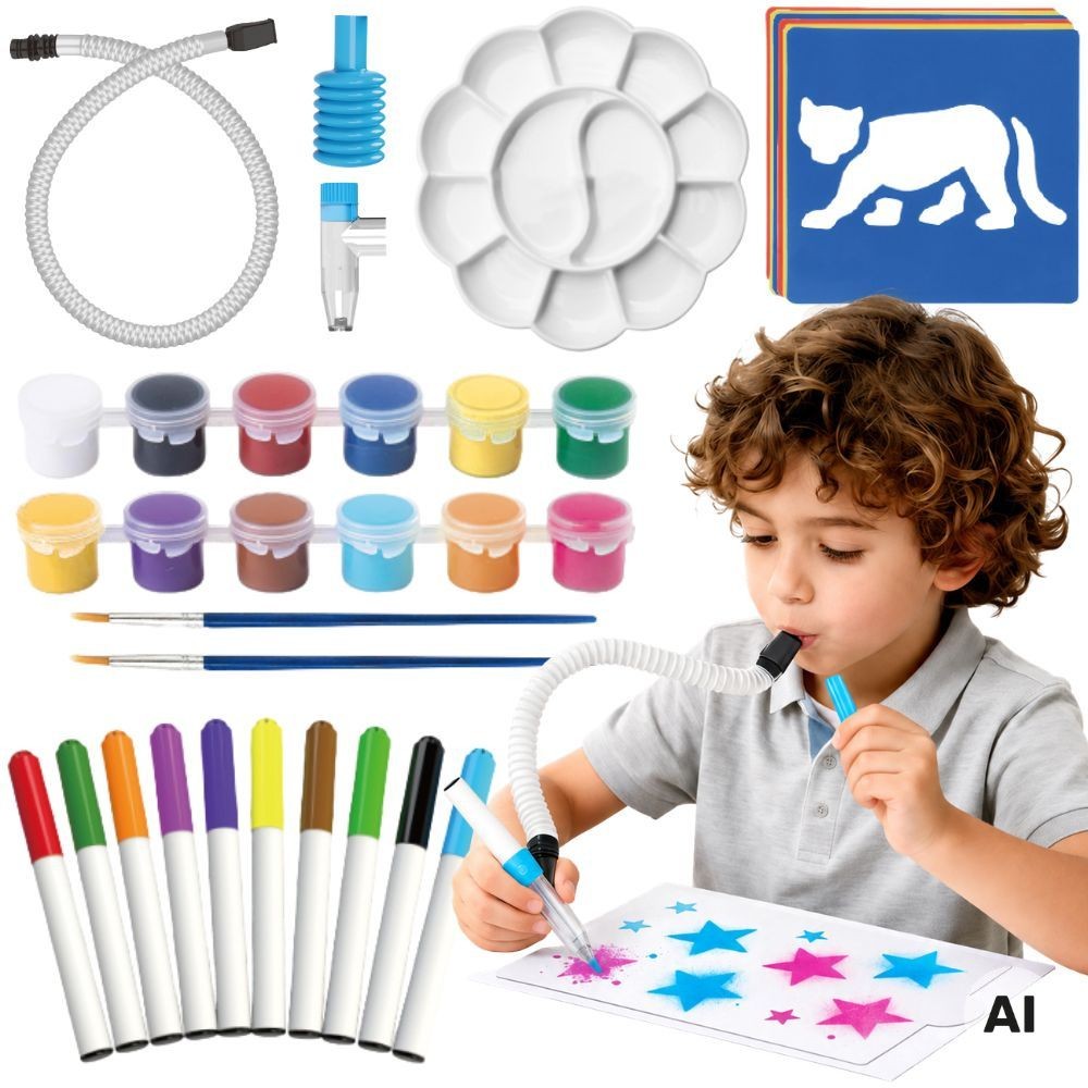 Woopie 3-in-1 Creative Painting and Craft Set, 42 Pieces