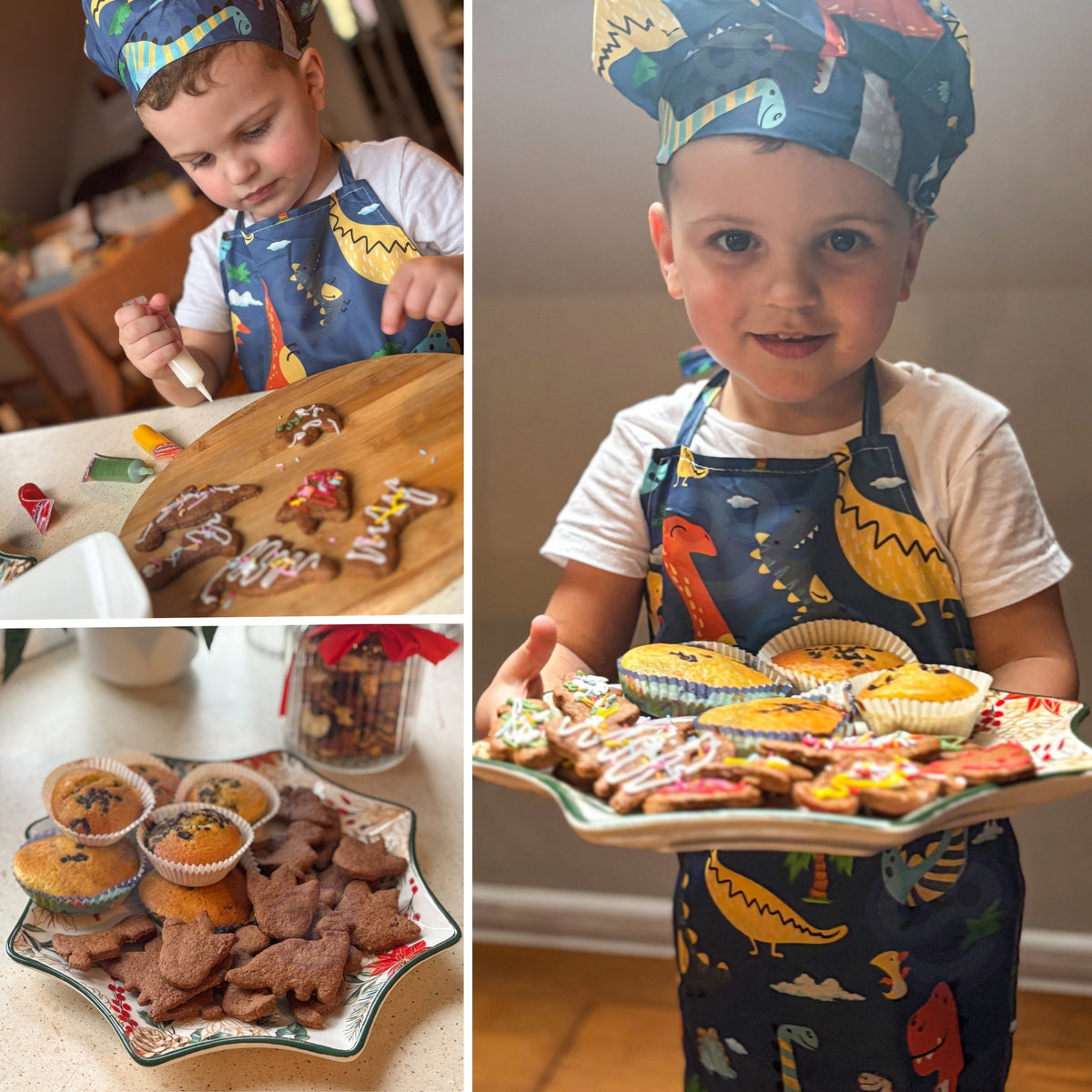 Dino baking set – silicone mould for mini dinosaurs