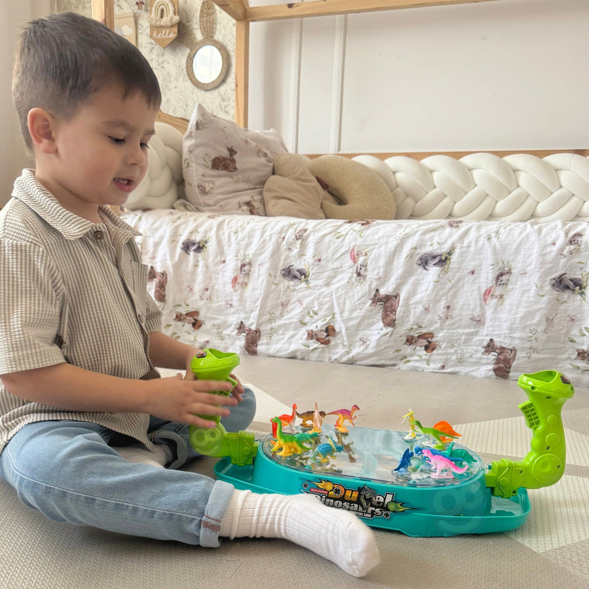 Woopie dinozauru kauja – katapultas bērniem