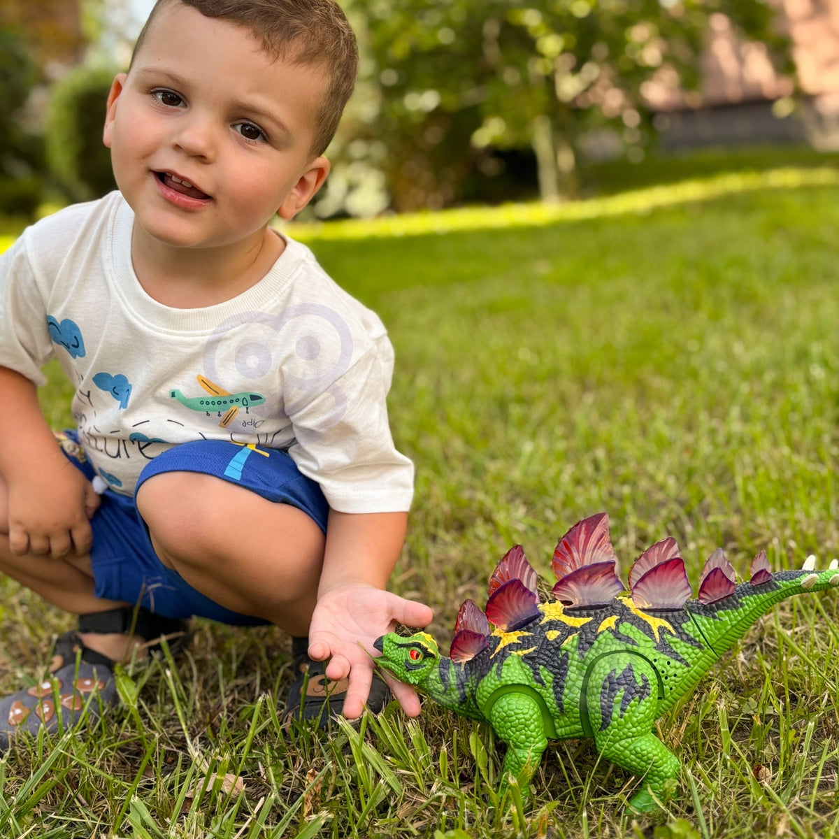 Woopie RC stegosaurus – remote control with buttons