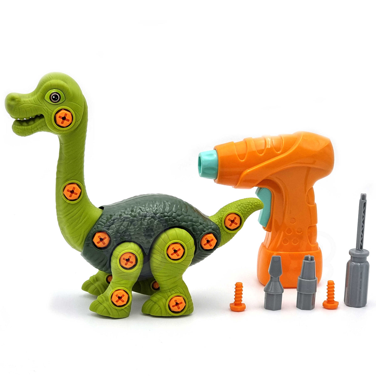 Woopie saskrūvējams dinozaurs – bērns skrūvē detaļu