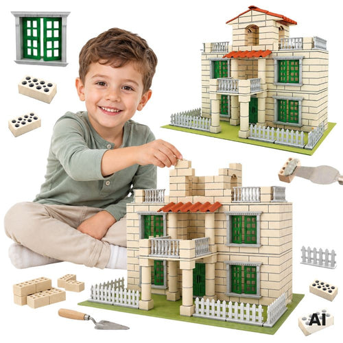 Woopie Classic Mini Brick Villa Kit, 352 pcs