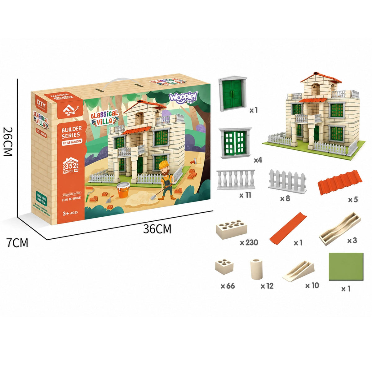 Woopie classic brick villa 352 – bricks and mortar