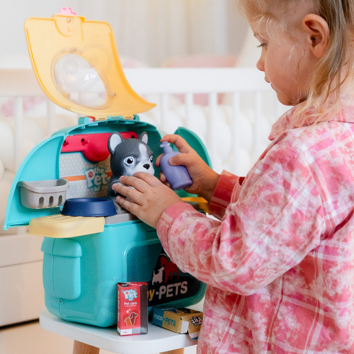 Woopie dog grooming backpack – backpack opened into a salon