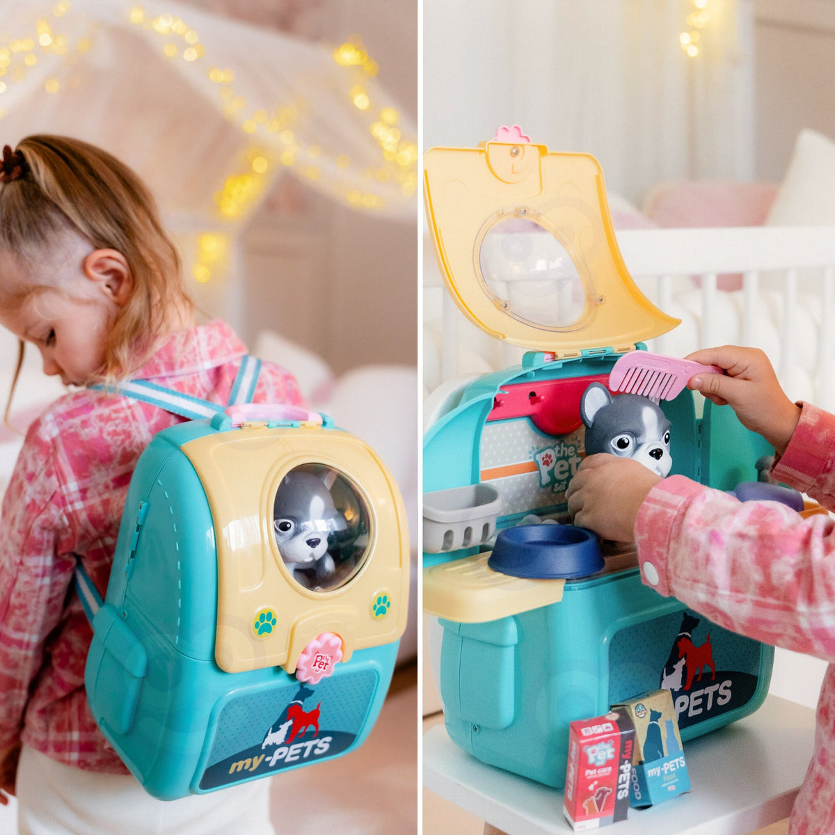 Woopie dog grooming backpack – carrying the backpack