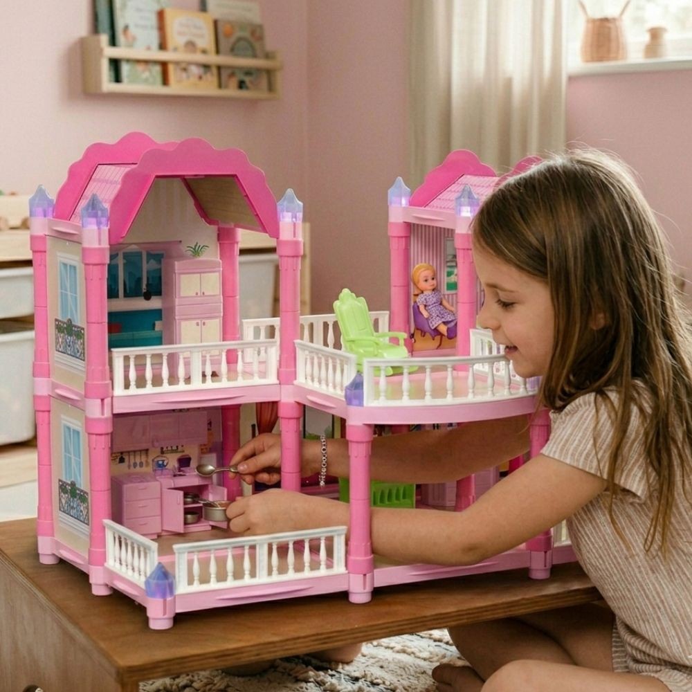 Woopie Garden Villa dollhouse – two floors with six rooms