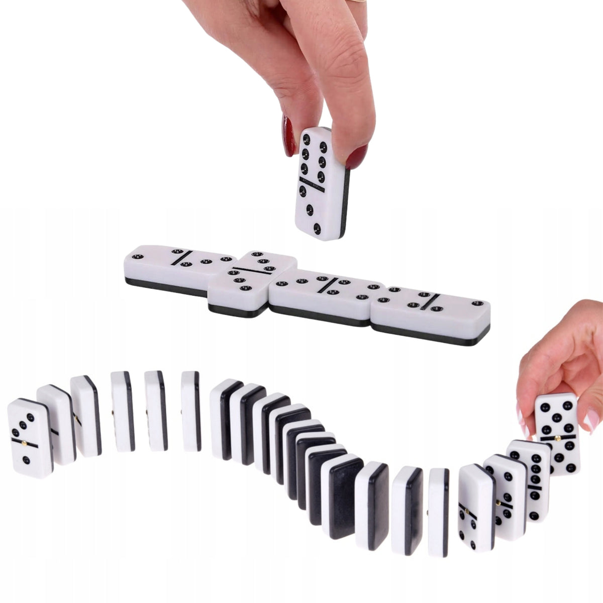 Klasiskais domino – loģikas un skaitīšanas spēle no 6 gadiem