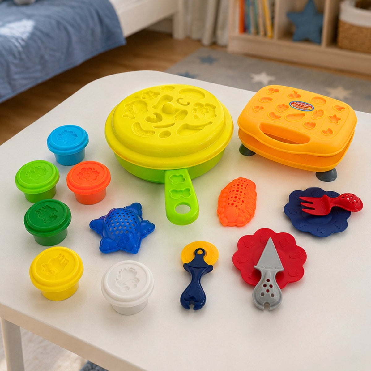 Woopie play dough kitchen – waffle maker and toaster