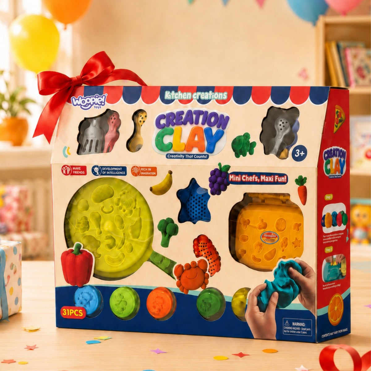 Woopie play dough kitchen – dough dishes