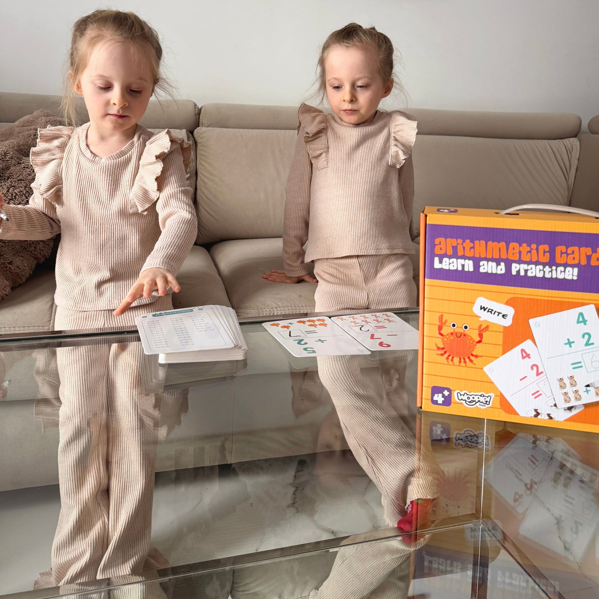Woopie maths flashcards – number tracing lines
