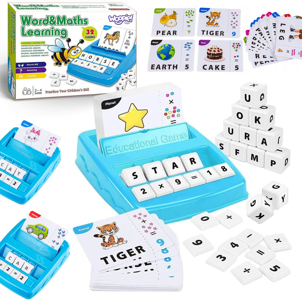 Woopie English and Maths Learning Game 2 in 1