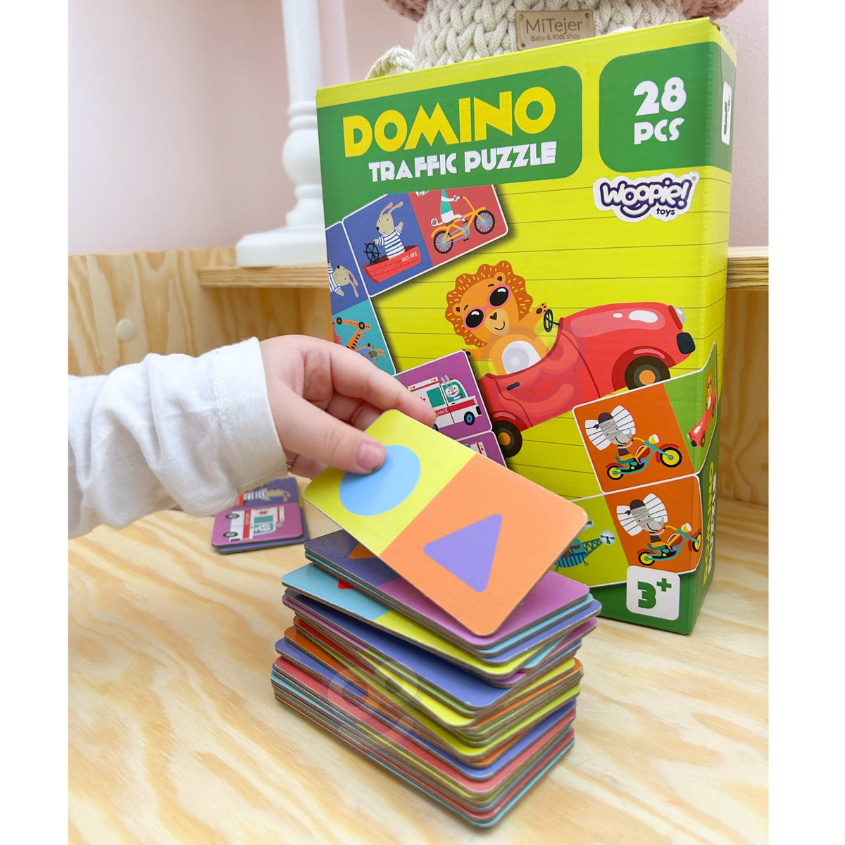 Woopie bilžu domino – saskaņoti kauliņi rindā