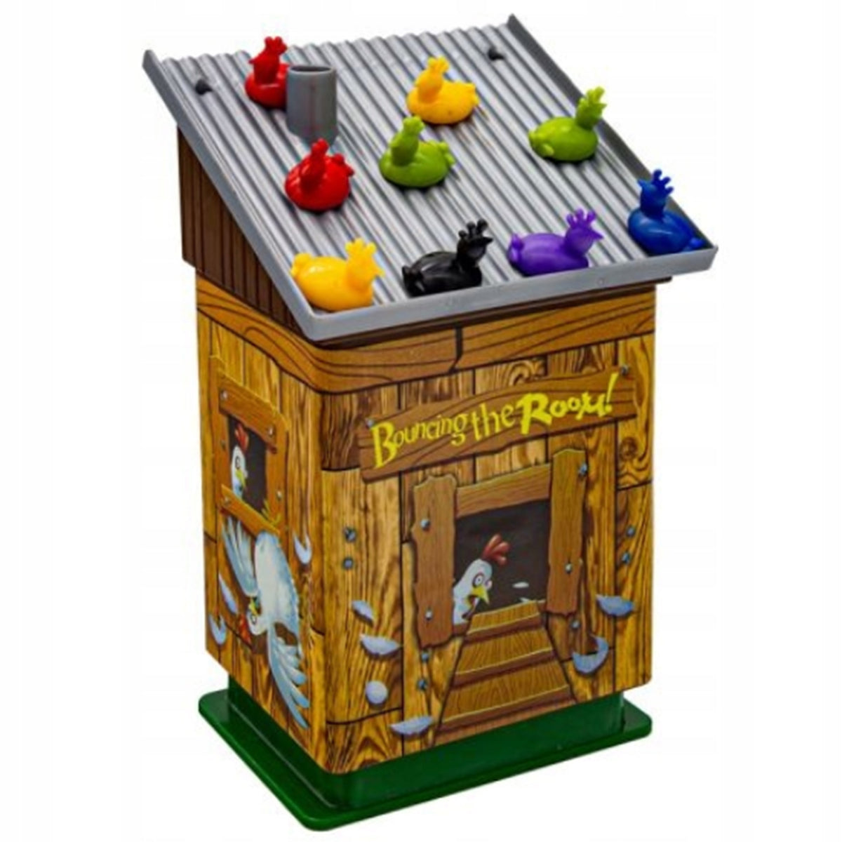 Chicken coop game – colour die decides which chicken goes next