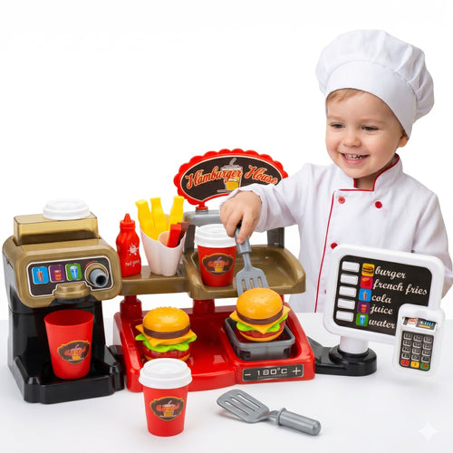 Woopie Fast Food Restaurant Counter with Drink Dispenser