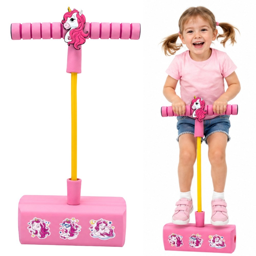 Woopie Foam Pogo Jumper for Kids, Pink Unicorn