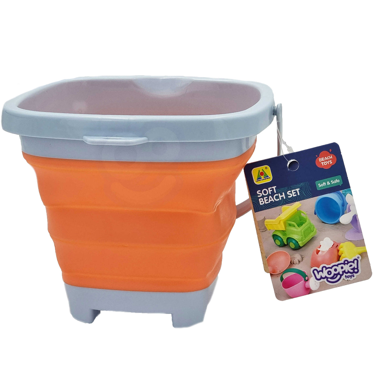 Woopie folding bucket orange – unfolded bucket
