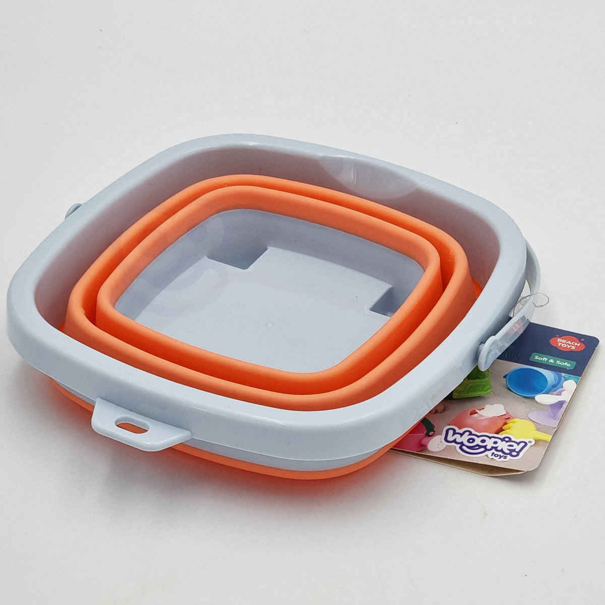 Woopie folding bucket orange – handle detail