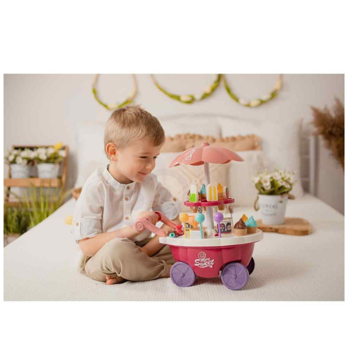 Woopie sweets cart 36 pcs – play coins for kids