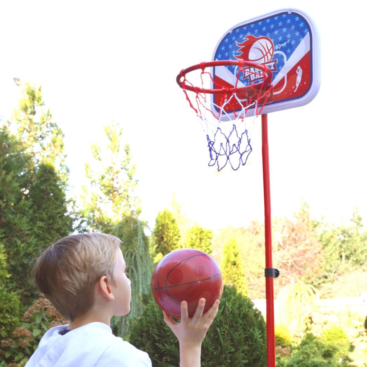 Woopie basketbola statīvs – grozs un dēlis