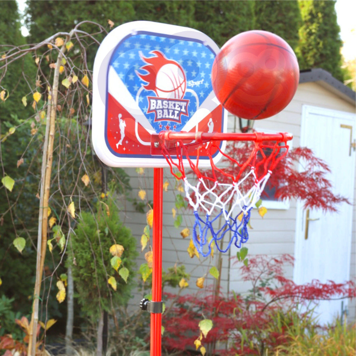 Woopie basketbola statīvs – trīs augstuma iestatījumi