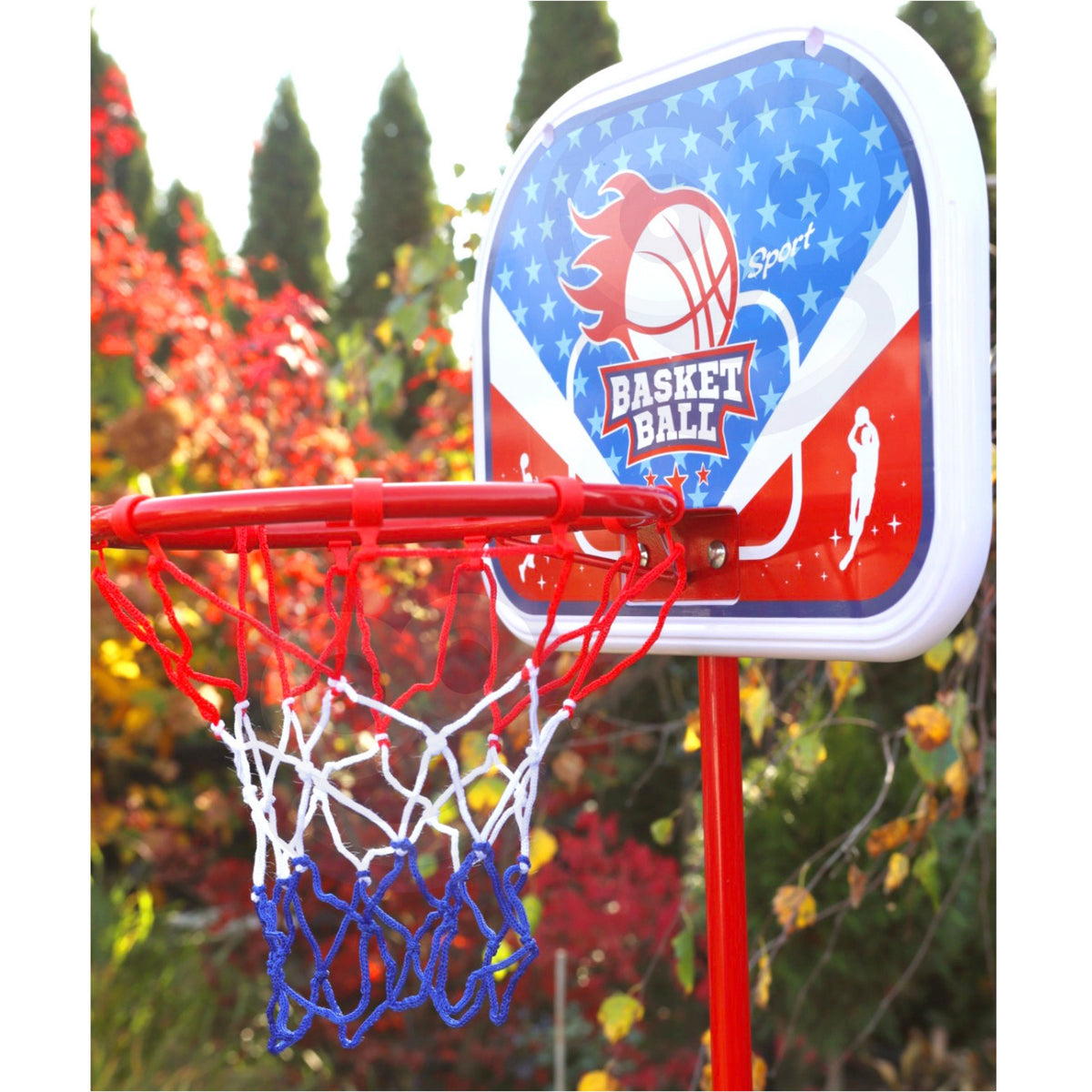 Woopie basketbola statīvs – bumba un pumpis