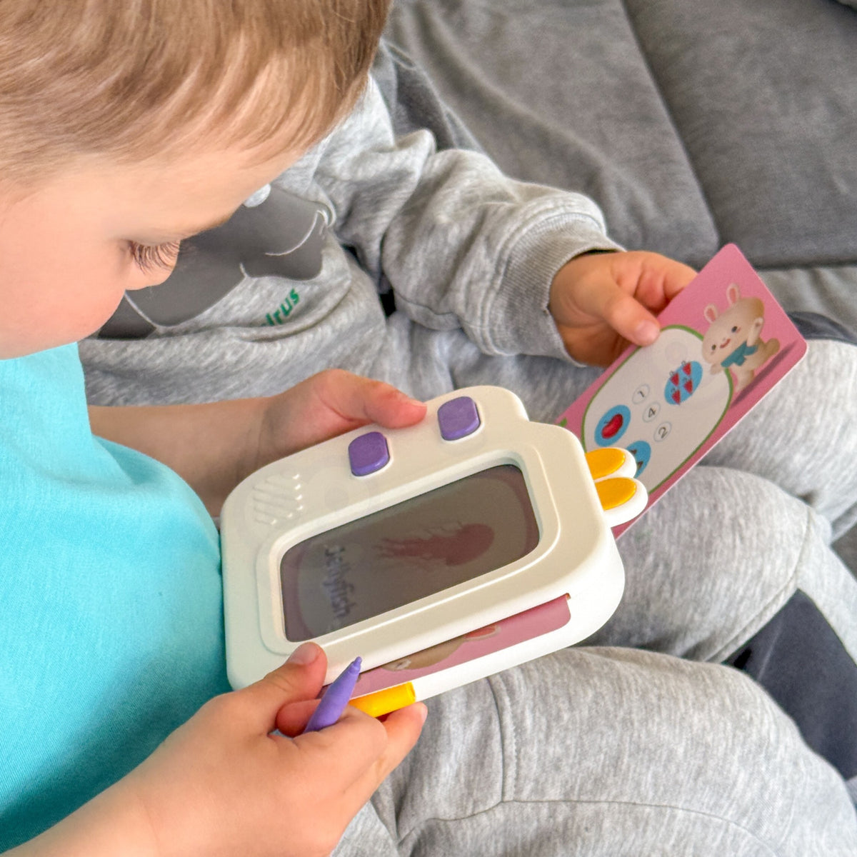 Woopie LCD planšete ar kartītēm – zīmēšana uz LCD ekrāna