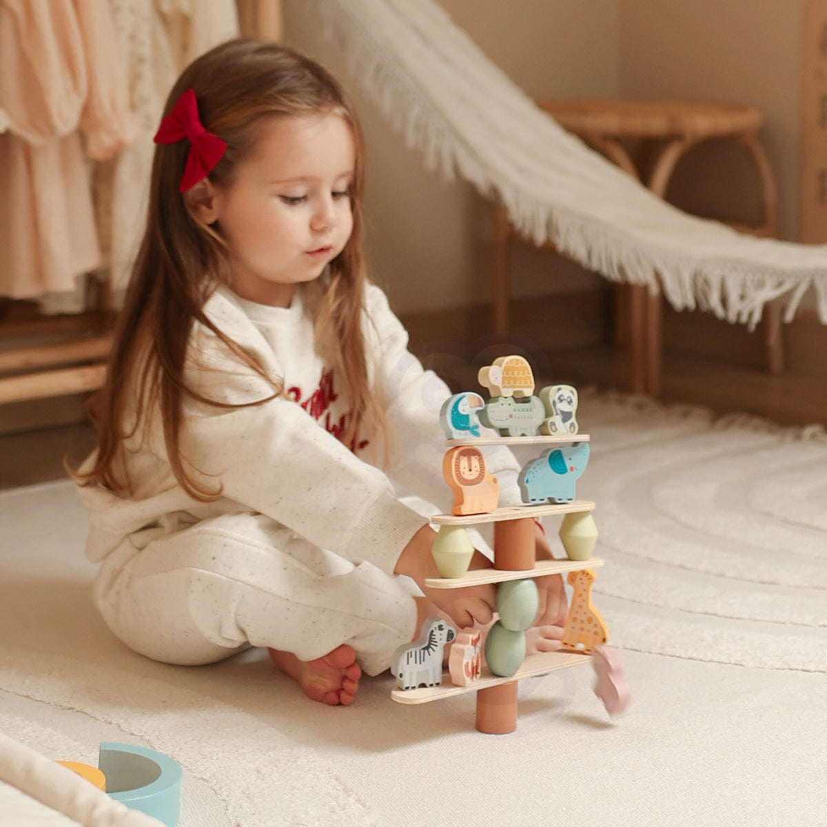 Wooden balancing animals – three difficulty levels from 18 months