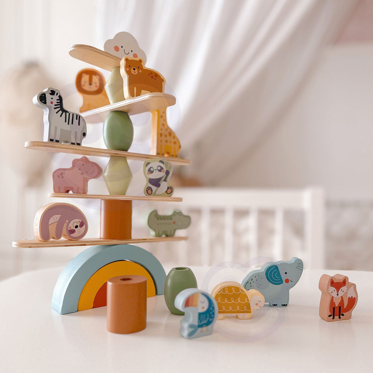 Wooden balancing animals – booklet with building ideas