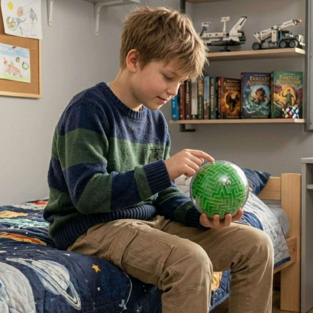 3D maze ball – guide the metal ball through the corridors