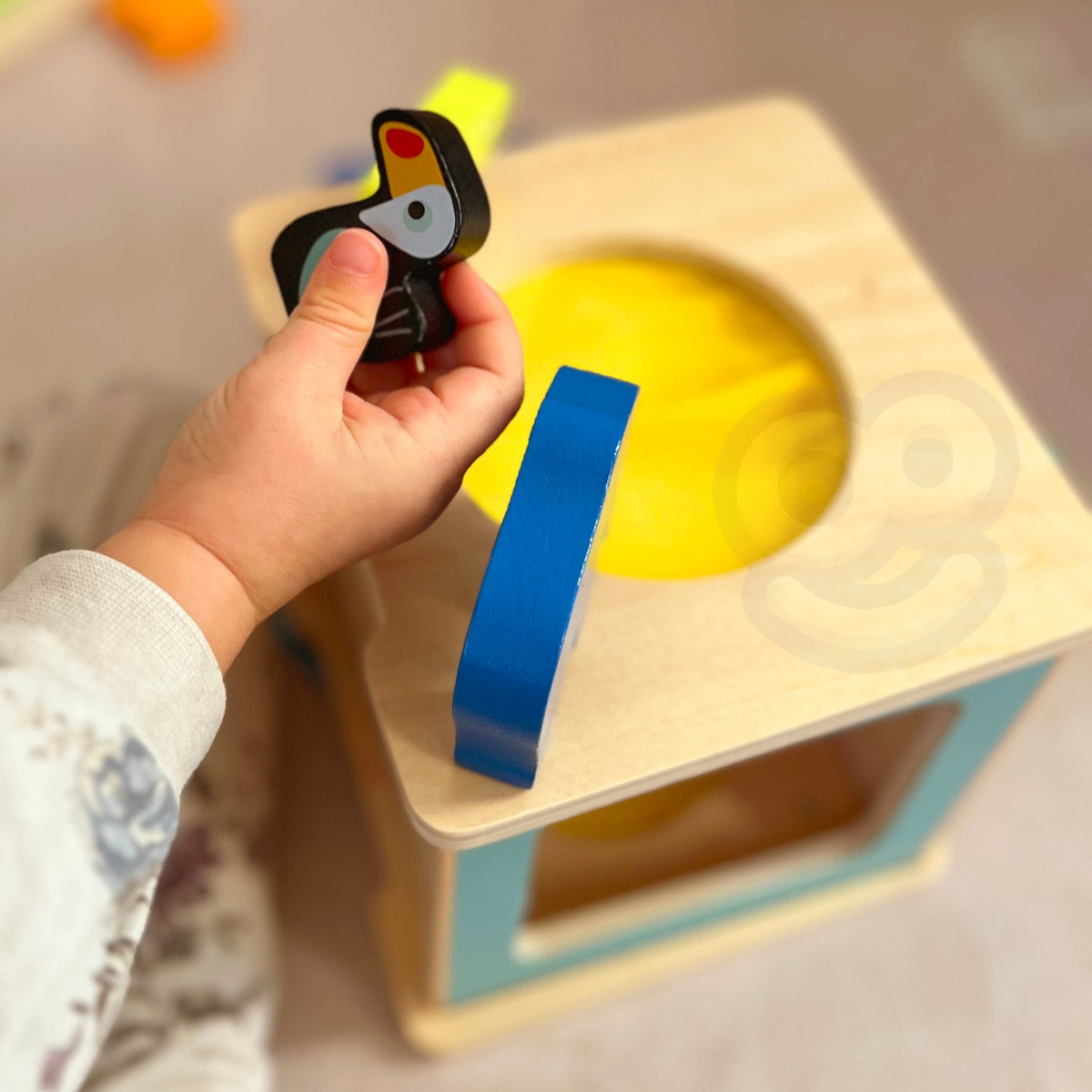 Woopie GREEN Montessori box 31–36 m – balancing stones