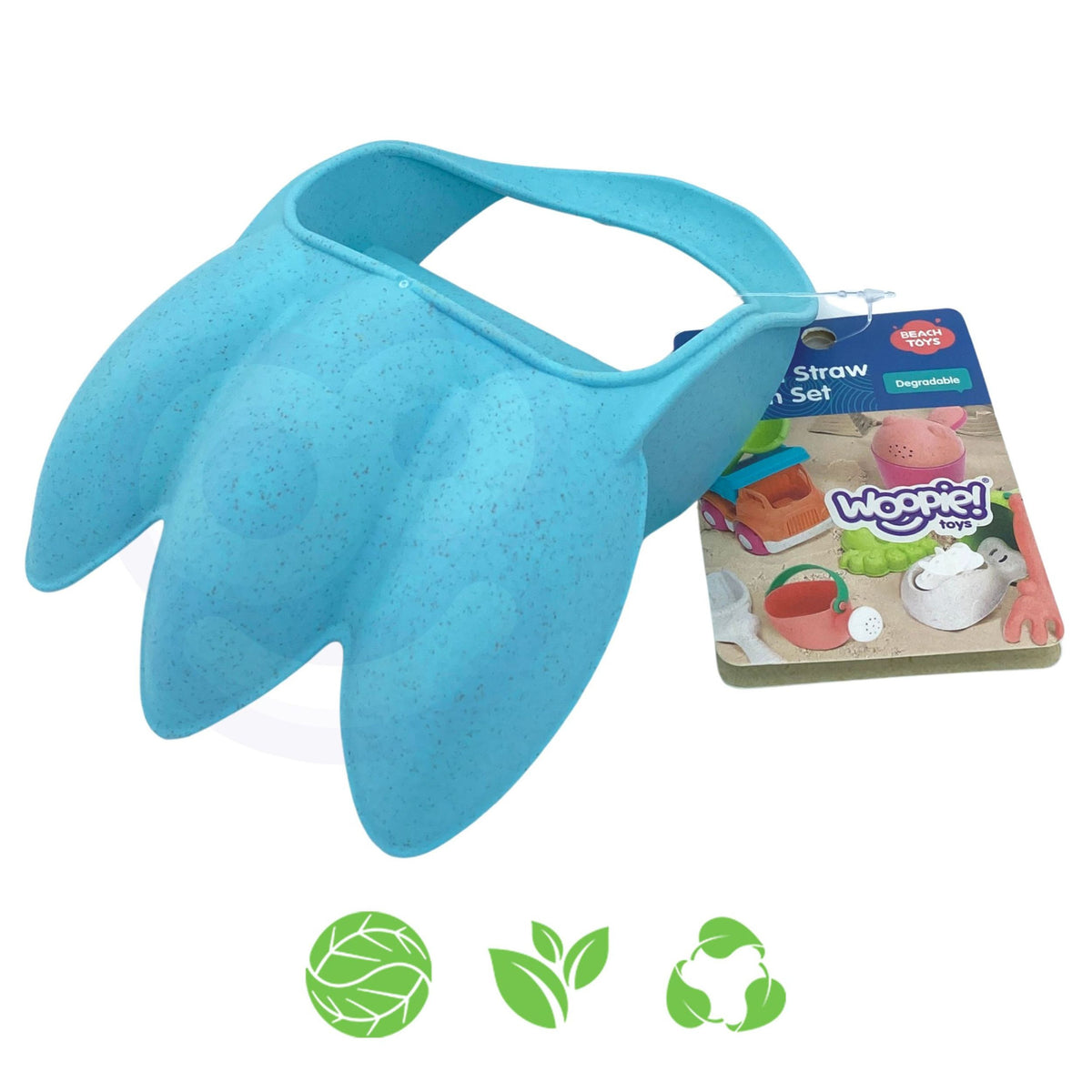 Woopie Green smilšu ķepa bērniem, bioloģiski noārdāma