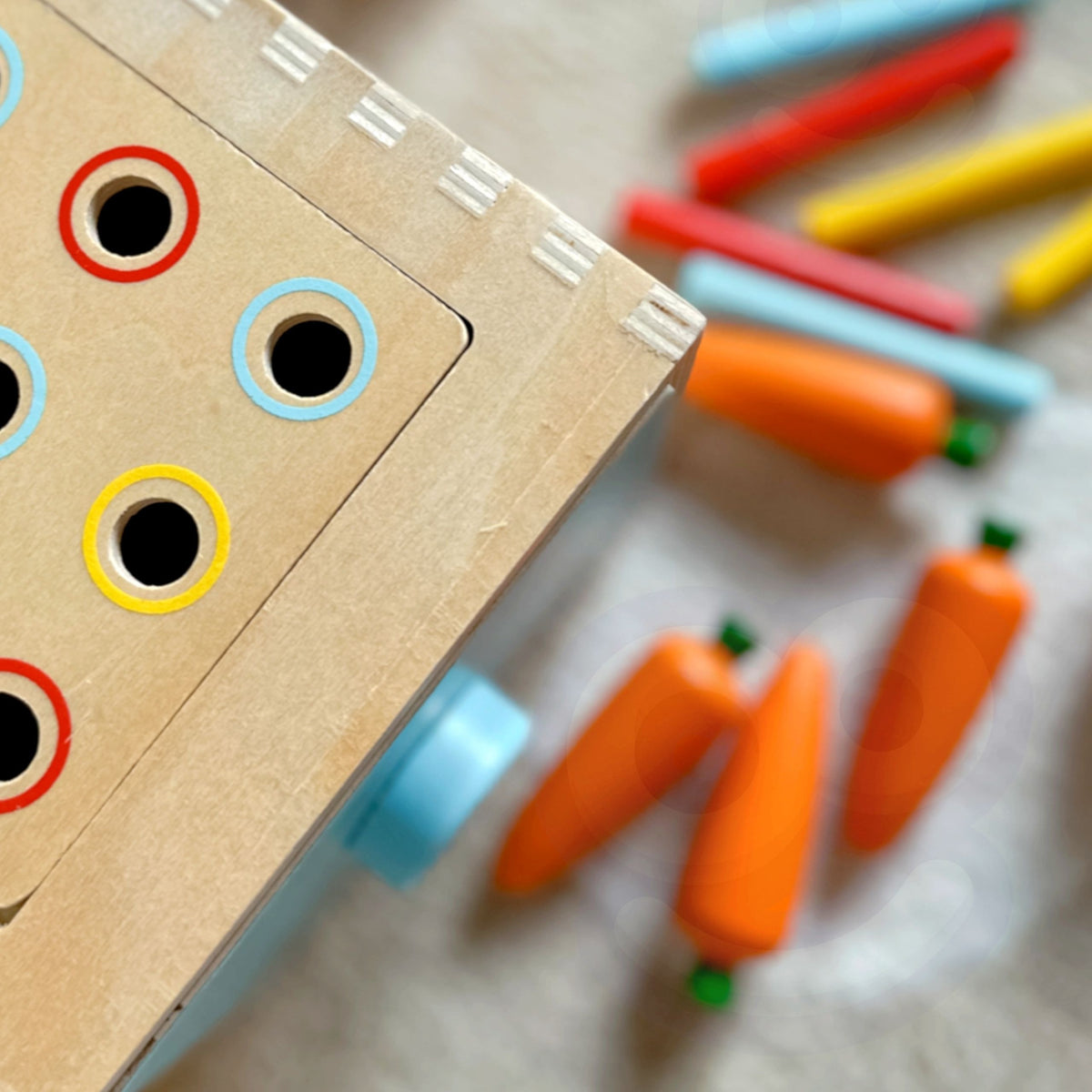 Montessori šķirotājs – četri ieliktņi dažādiem grūtības līmeņiem