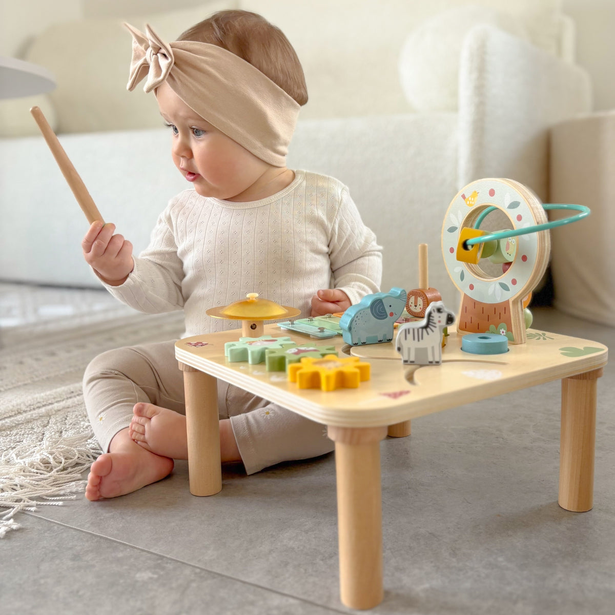 Woopie Green activity table in its packaging