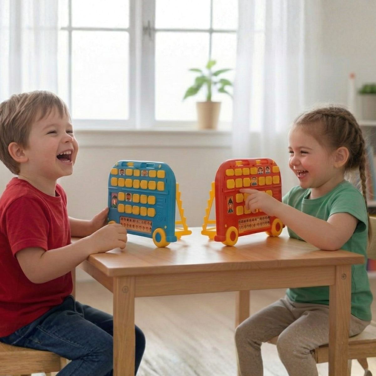 Woopie Guess Who game – school bus game board