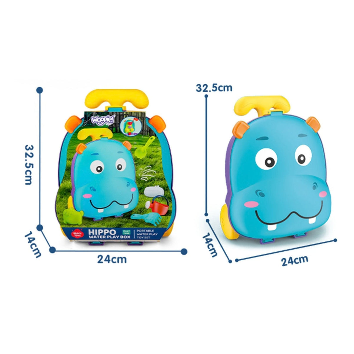 Woopie hippo water case – closed case with handle