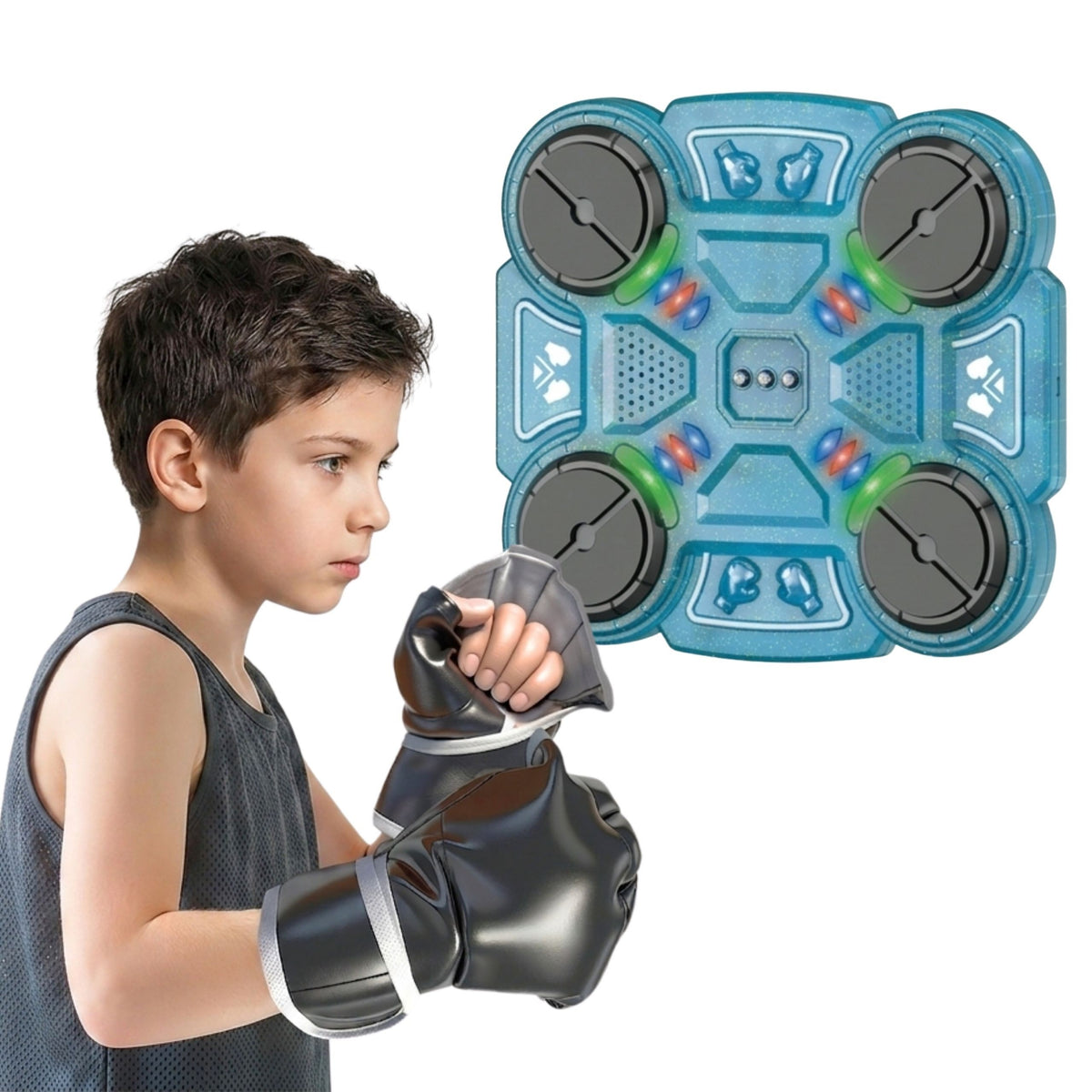 Smart boxing target – padded zones that protect hands