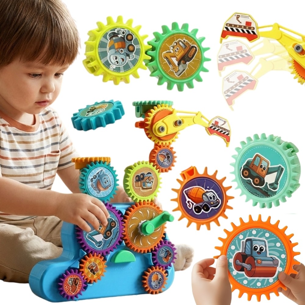 Woopie Musical Gear Building Set Construction Site, 18 pcs
