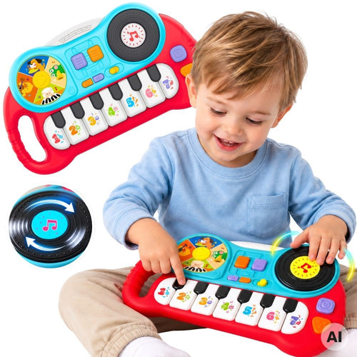 Woopie Baby interaktīvās klavieres “Mazais DJ” ar plati