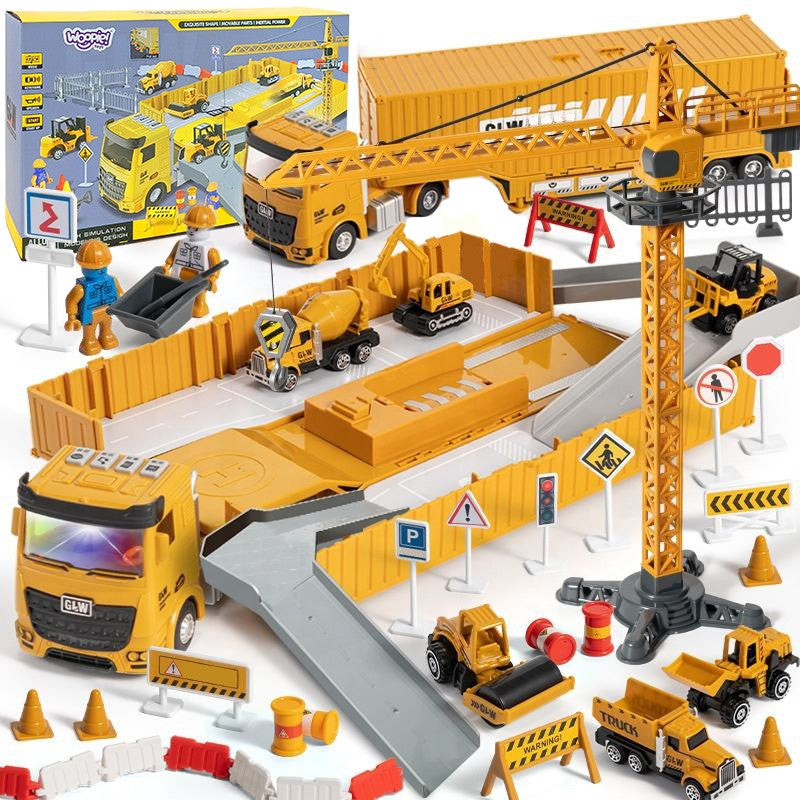Woopie interactive truck 6in1 construction set with crane