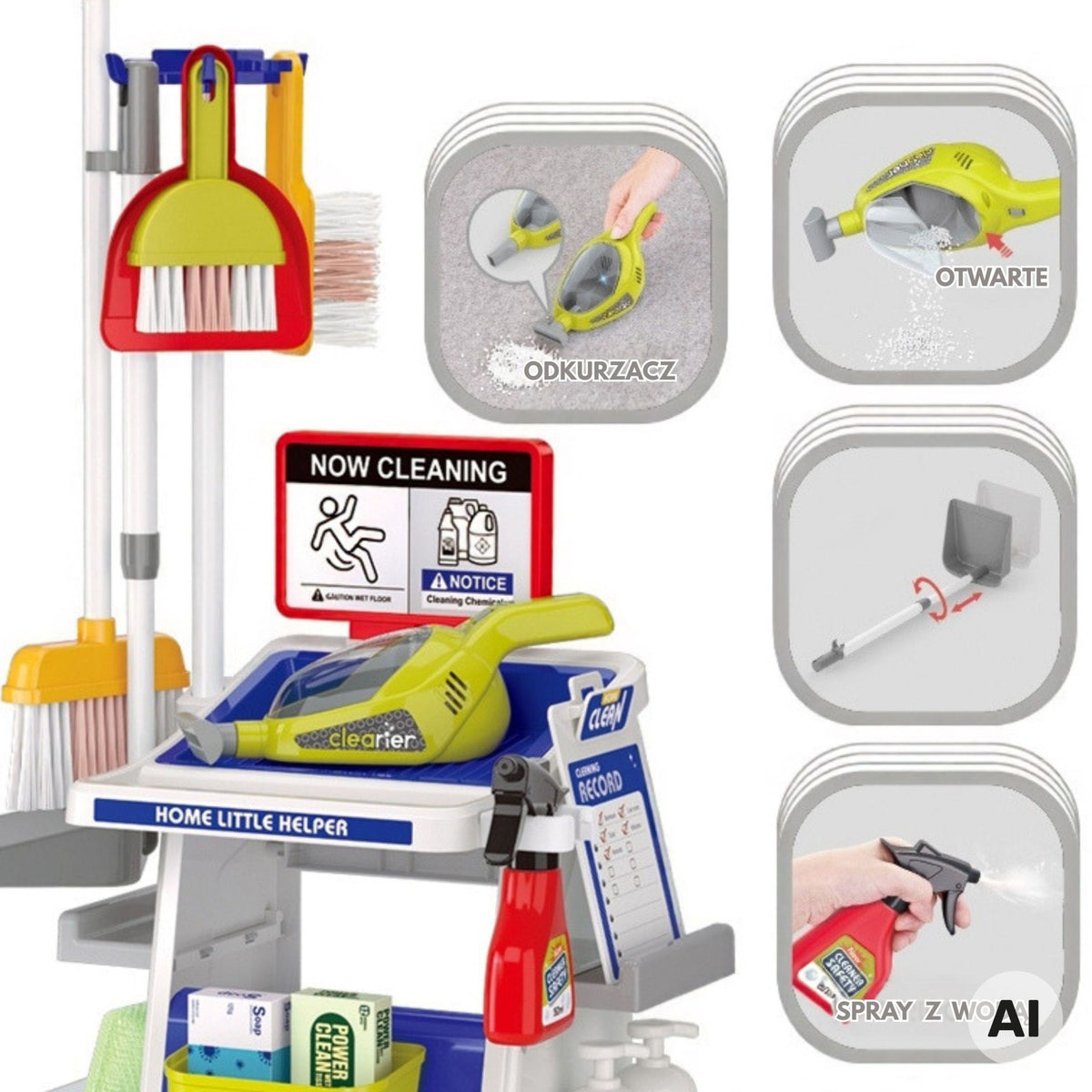 Toy handheld vacuum that sucks up the white balls