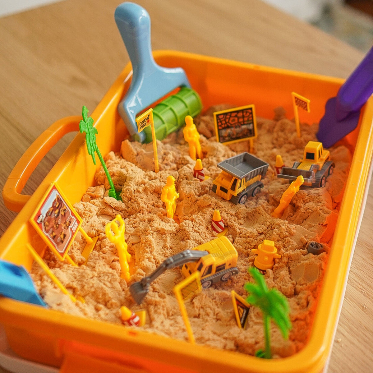 Kinetic sand set – soft mouldable sand for children aged 3+