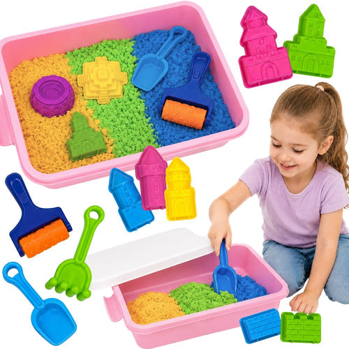 Woopie Kinetic Sand Magic Castle Set in a Case
