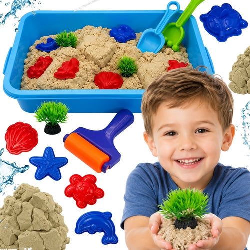 Woopie Magic Underwater Kinetic Sand Set in a Case, 18 pcs