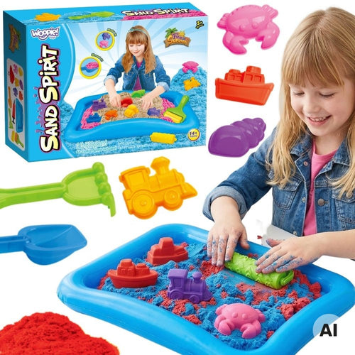 Woopie Kinetic Sand Set with Inflatable Play Pool