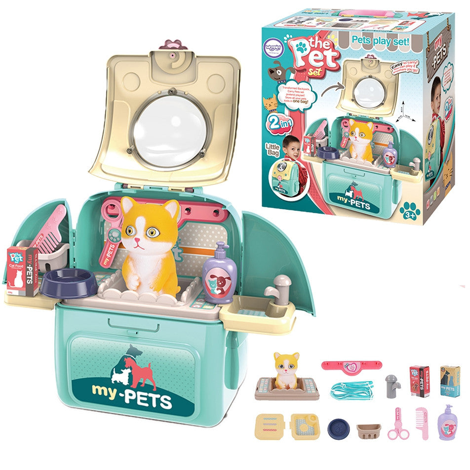 Woopie 2-in-1 Portable Kitty Grooming Salon Backpack