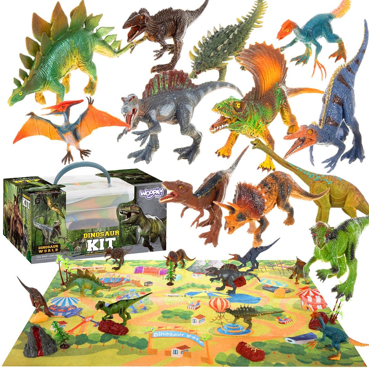 Woopie XXL Prehistoric World Dinosaur Set in a Tub