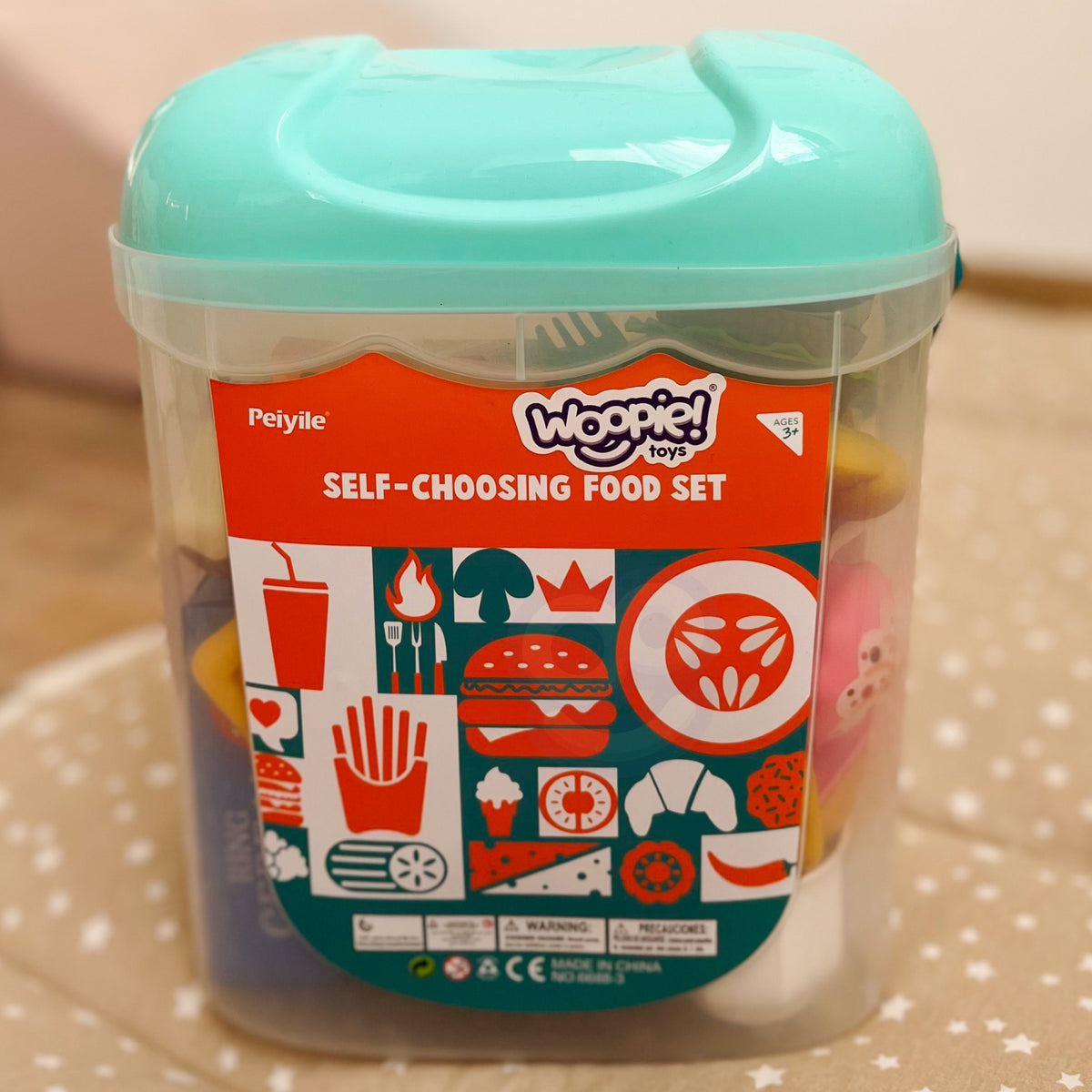 Woopie play food bucket 40 – bucket with lid