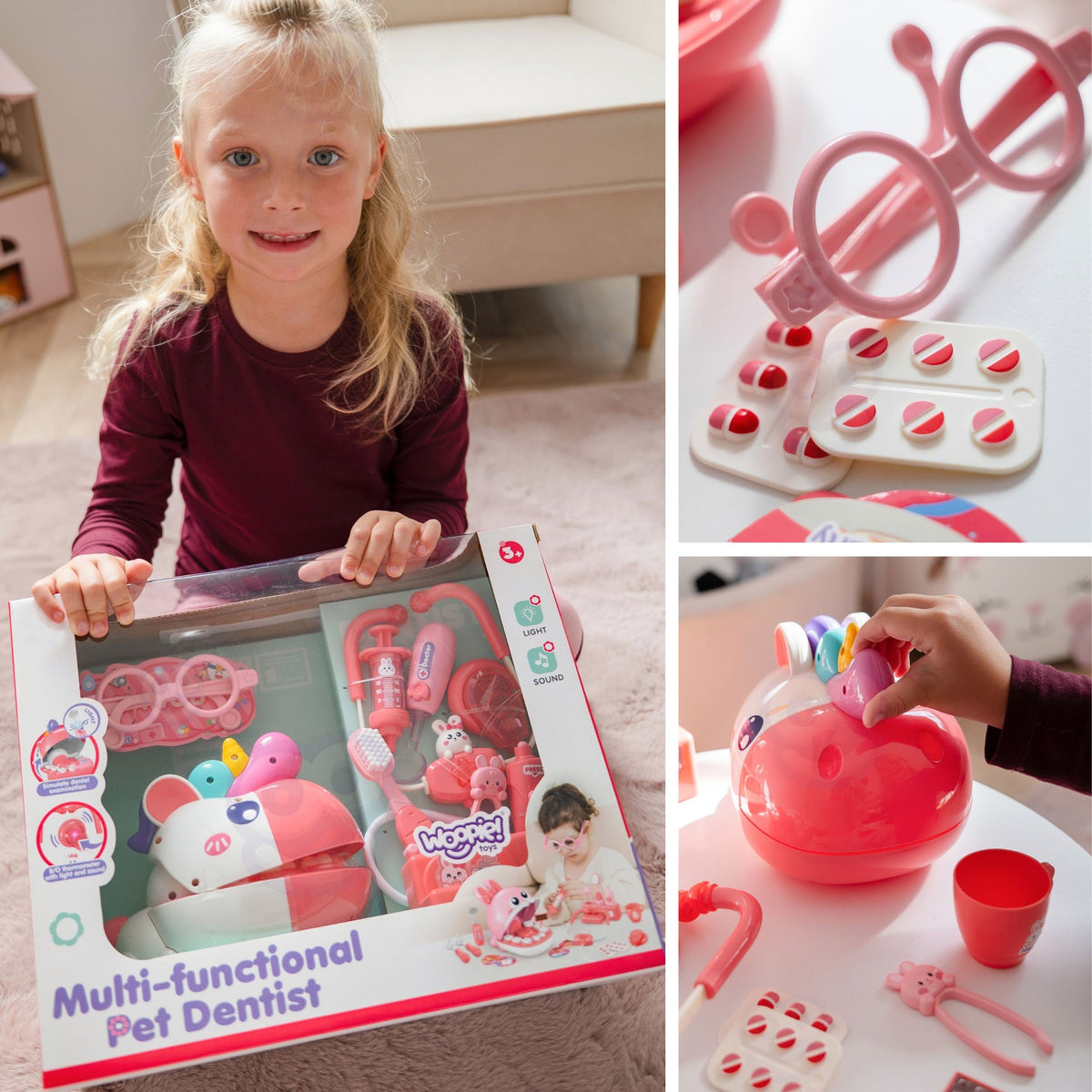 Toy dentist set – role play with light and sound