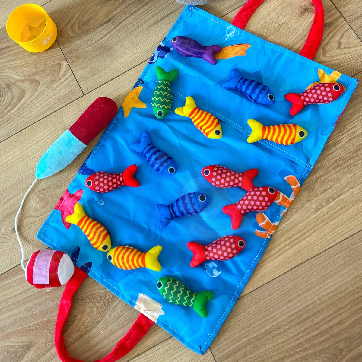 Woopie soft fishing set – plush fish for kids